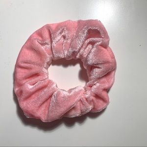 Light Pink Velvet Scrunchie